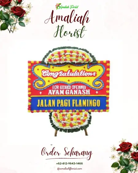 Sewa Papan Bunga Condongcatur